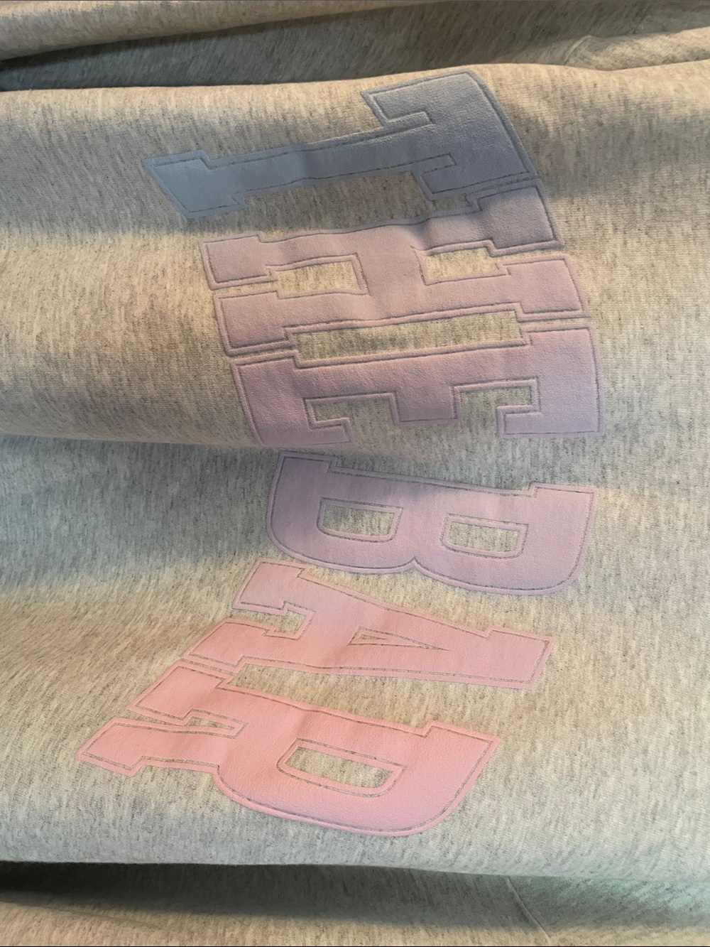 The Bar sweatshirt with pastel ombré colors. - Picture 2 of 4